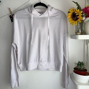 Cropped white hoodie | Cotton on